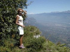 au sommet du Saint Eynard (vue sur le Mont Blanc)