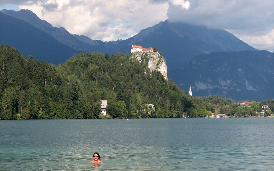 Baignade_a_Bled_01.jpg - Baignade dans le lac de Bled (Slovénie)