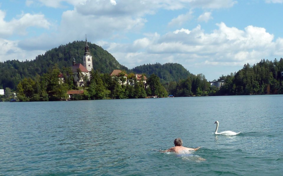 Baignade_a_Bled_02.jpg - Baignade dans le Lac de Bled
