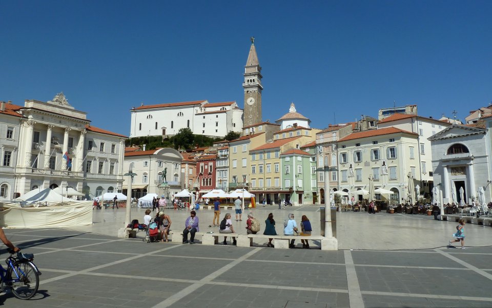 Piran.jpg - Le Centre de Piran (Place Tartini)