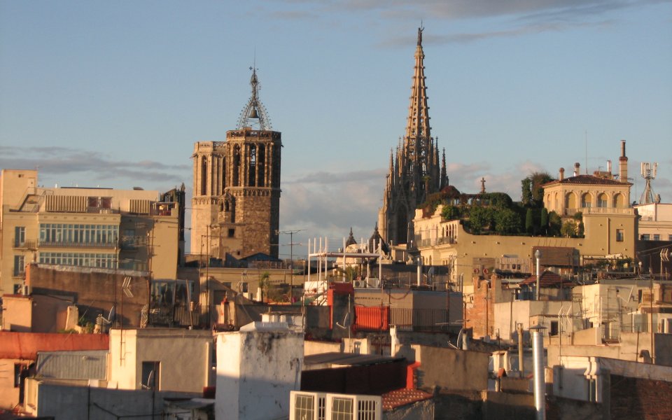 Terrasses_de_Barcelona.jpg - Toits en terrasse à  Barcelona