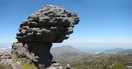 Formation rocheuse sur Table Mountain