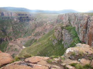 La route de Sani Pass (coté Afrique du Sud)