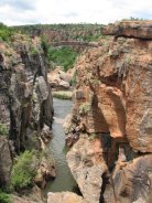 Bourke's Luck Potholes : un des ponts au-dessus d'une gorge.