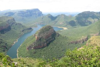 L'extrémité du Canyon et le lac de barrage