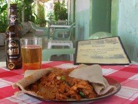 Injera au Buffet d'Aouache (Awash)