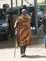 Basotho vêtu de manière traditionnelle