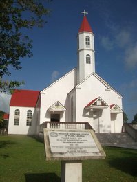 L'église Moravienne à Laguna de Perlas. Les fidèles de cette religion sont nombreux ici.