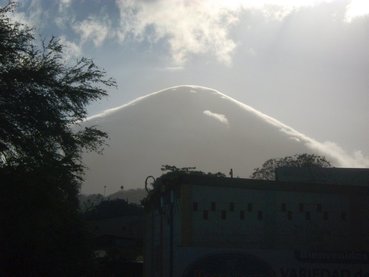 Il y a souvent une nappe de brouillard sur Concepción le matin Il y a souvent une nappe de brouillard sur Concepción le matin
