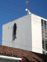 La silhouette de Sandino, créée par Ernesto Cardenal La silhouette de Sandino, créée par Ernesto Cardenal