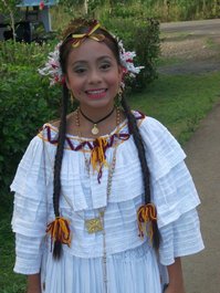 Jeune fille se rendant à la Grande Foire de Santa Fe