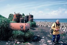 Ancien matériel de phoquiers. On a chassé les éléphants de mer pour leur graisse. Macquarie Island