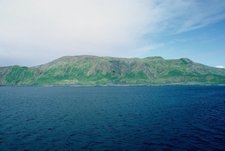 Macquarie Island vue depuis le Nella Dan Macquarie Island