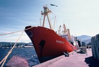 Port de Hobart (Tasmanie) fin novembre 1982. Embarquement sur le Nanok S. Hobart