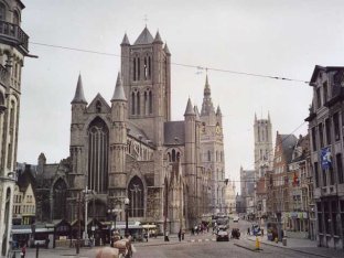 Gand : les Trois Tours Gand : les Trois Tours
