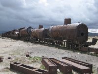 Cimetière de trains à Uyuni Cimetière de trains à Uyuni