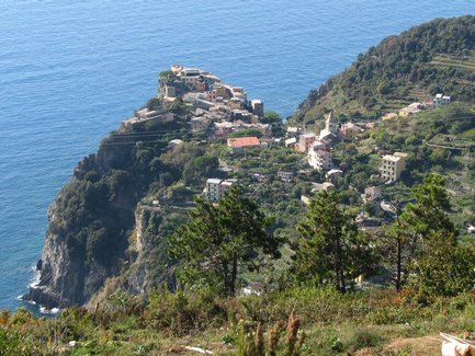 Corniglia vue depuis la route