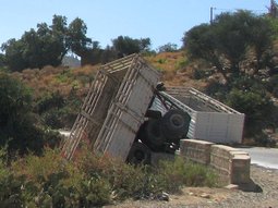 Autre accident spectaculaire (dans la descente vers Dire Dawa).