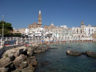 La plage du centre à Monopoli