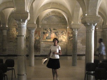 Dans la crypte de la cathédrale d'Otranto
