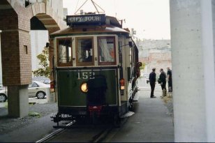 Christchurch : ancien tramway (pour touristes) Christchurch : ancien tramway