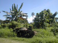 Véhicule blindé à Kokopo