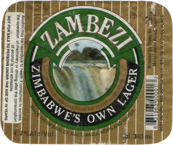 Bière Zambezi (Zimbabwe)