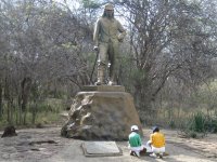 Statue du Docteur Livingstone coté Zimbabwe