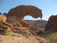 rocher à la forme fantastique à Twyfelfontein