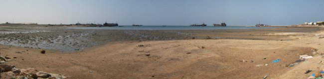 Panorama de la plage devant Berbera