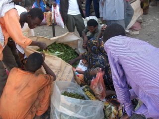 Une vendeuse de Qat à Jijiga