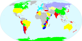 Pays du Monde visités