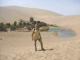 Dans les dunes : le Lac Croissant qui déborde un peu