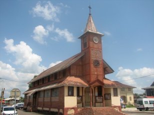 L'église Saint-Laurent (à Saint-Laurent-du-Maroni)