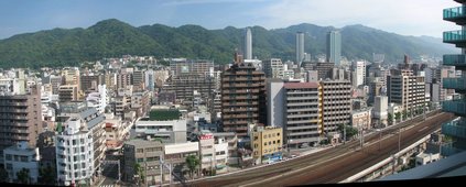 Depuis un de mes hôtels à Sannomiya (Centre de Kobe) Depuis un de mes hôtels à Sannomiya (Centre de Kobe)