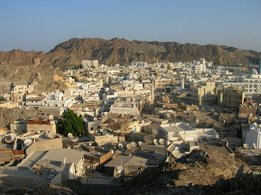 Mutrah, une des villes qui composent l'agglomération de Mascate