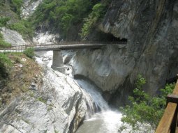 Taroko Gorge dans la région très montagneuse du Sud-Est de Taïwan