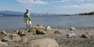 Une plage entre la ville de Vancouver et l'Université (University of British Columbia)